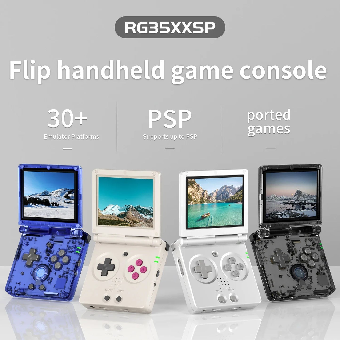 ANBERNIC RG35XXSP Handheld Game Console 3.5" screen Retro Video Games Gifts