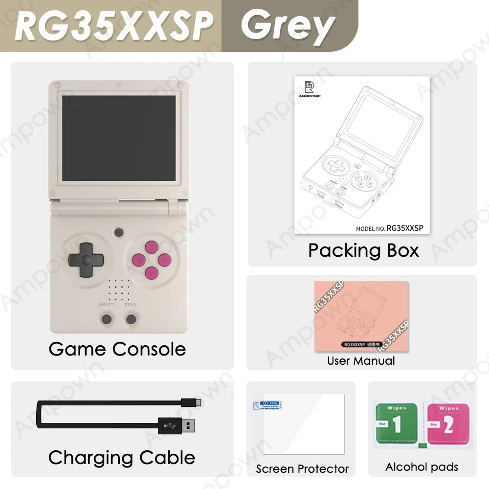 ANBERNIC RG35XXSP Handheld Game Console 3.5" screen Retro Video Games Gifts