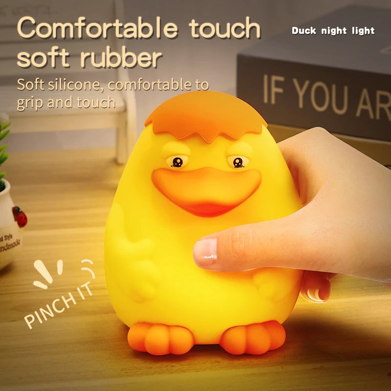 Cute Silicone Capybara Night Light Children Gift USB Rechargeable Lamp