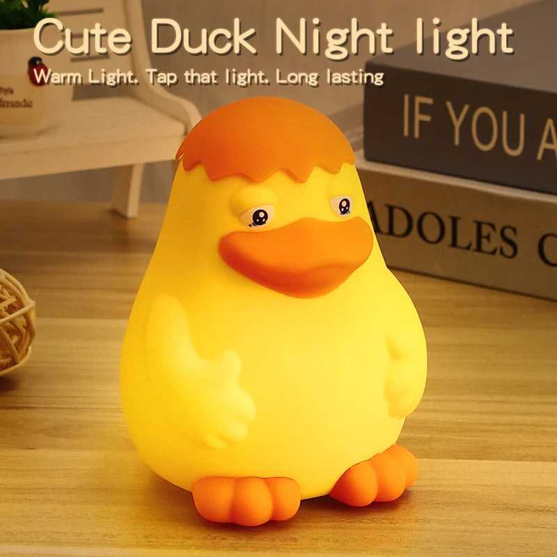 Cute Silicone Capybara Night Light Children Gift USB Rechargeable Lamp