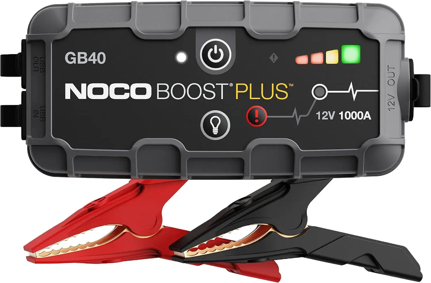 NOCO Boost Plus GB40 1000A 12 V UltraSafe Car Battery Jump Starter includes cbls