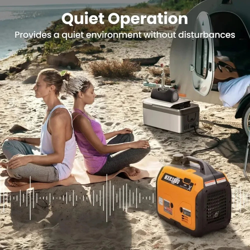 3500 Watt Generators Portable Gas Generator Inverter Quiet for Home and Camping